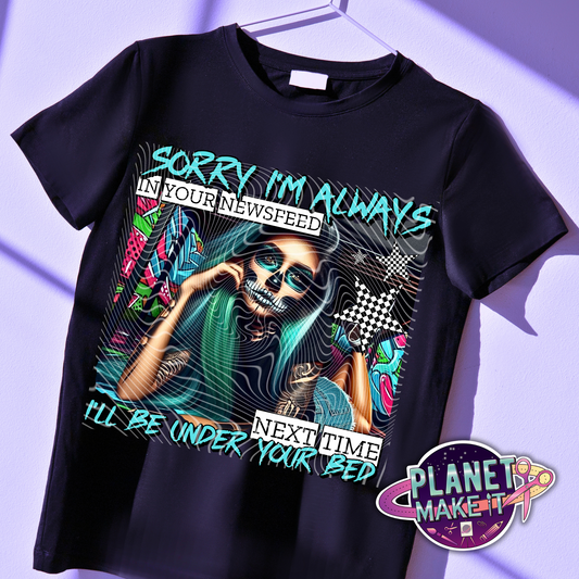 Sorry I'm Always In Your News Feed - Plush Hoodie