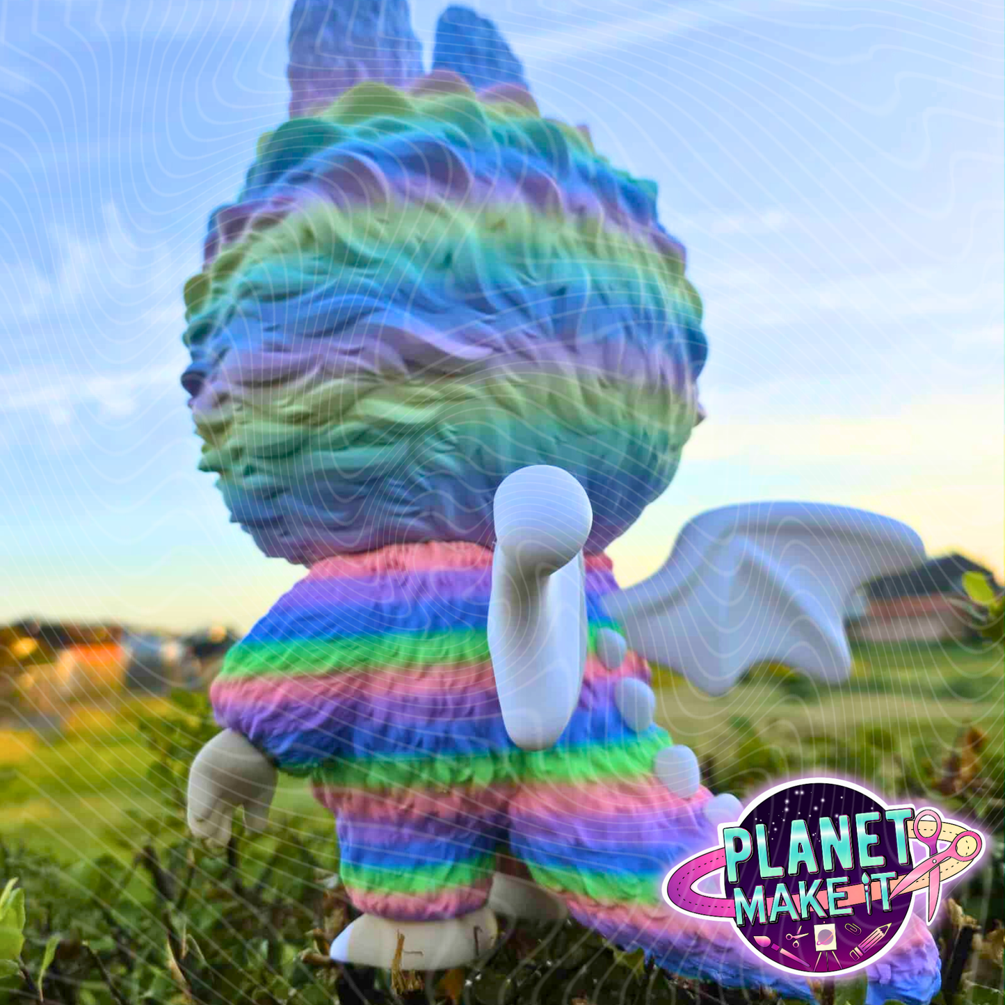 🌈🪽Rainbow In The Clouds (MEGA Version) - 3D Character🪽🌈