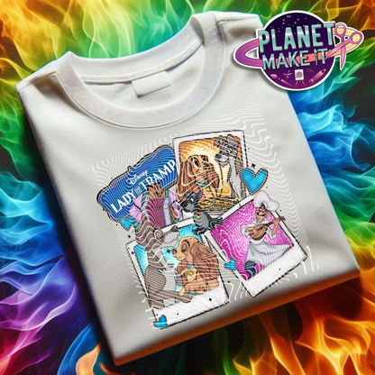 Dog Duo Polaroid - Plush Hoodie