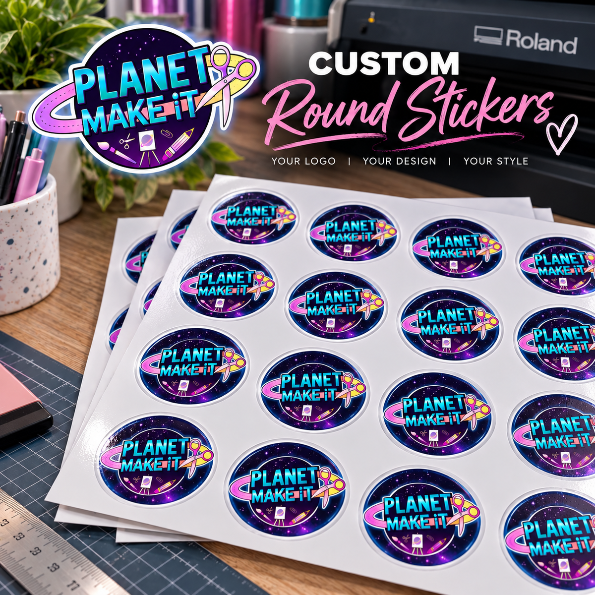 Custom Bulk Stickers - Round