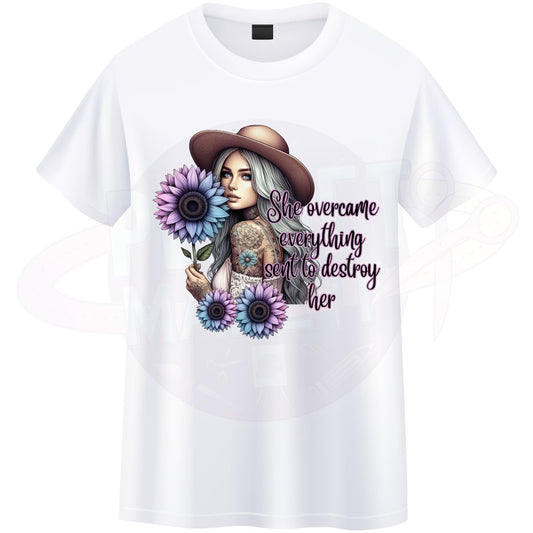 She Overcome Everything - T-Shirt