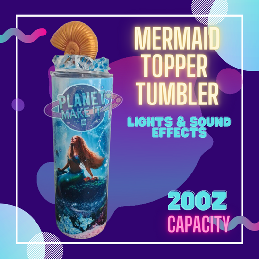 Mermaid PLUS Topper - 20oz Tumbler