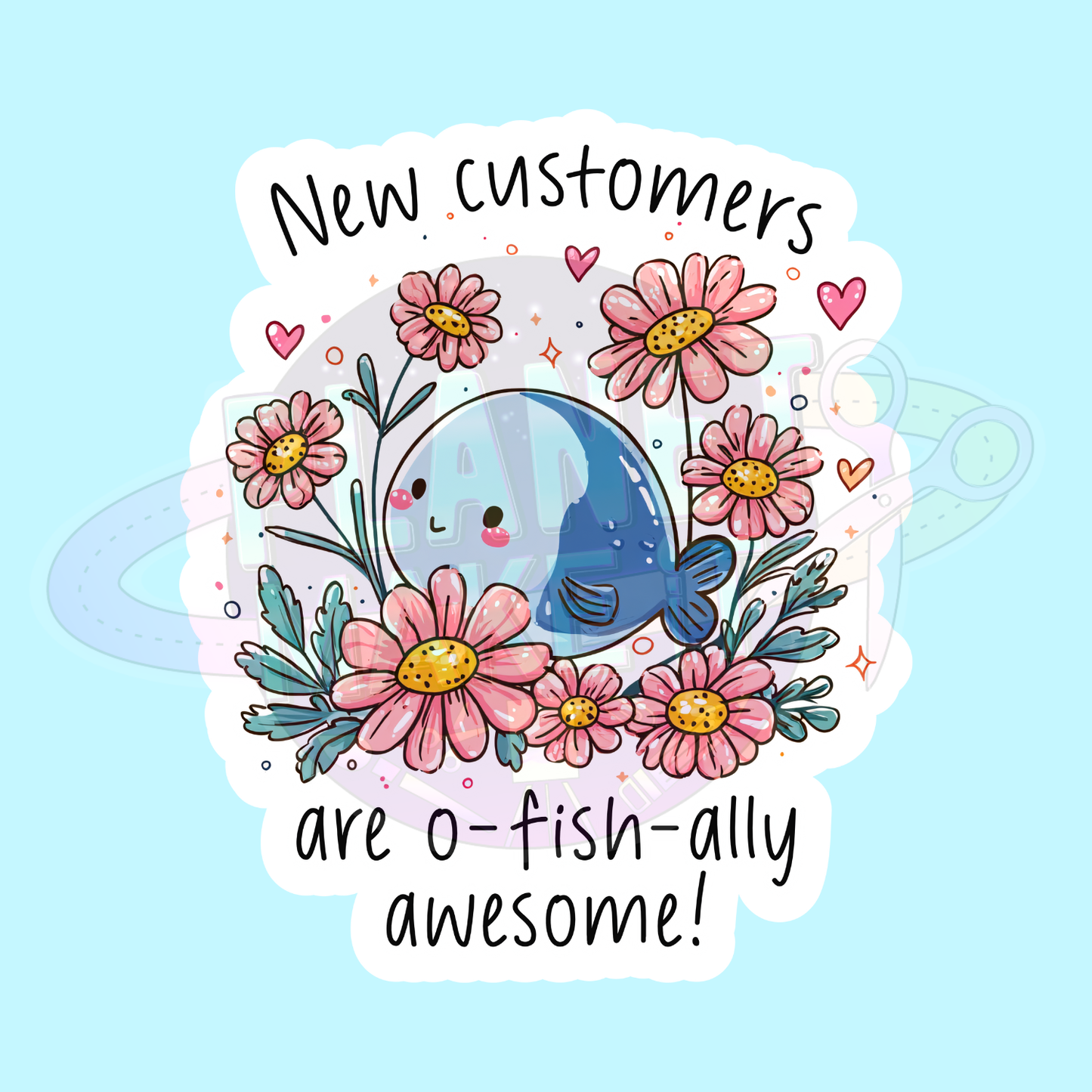 Small Business O-Fishy - Adhesive Decals