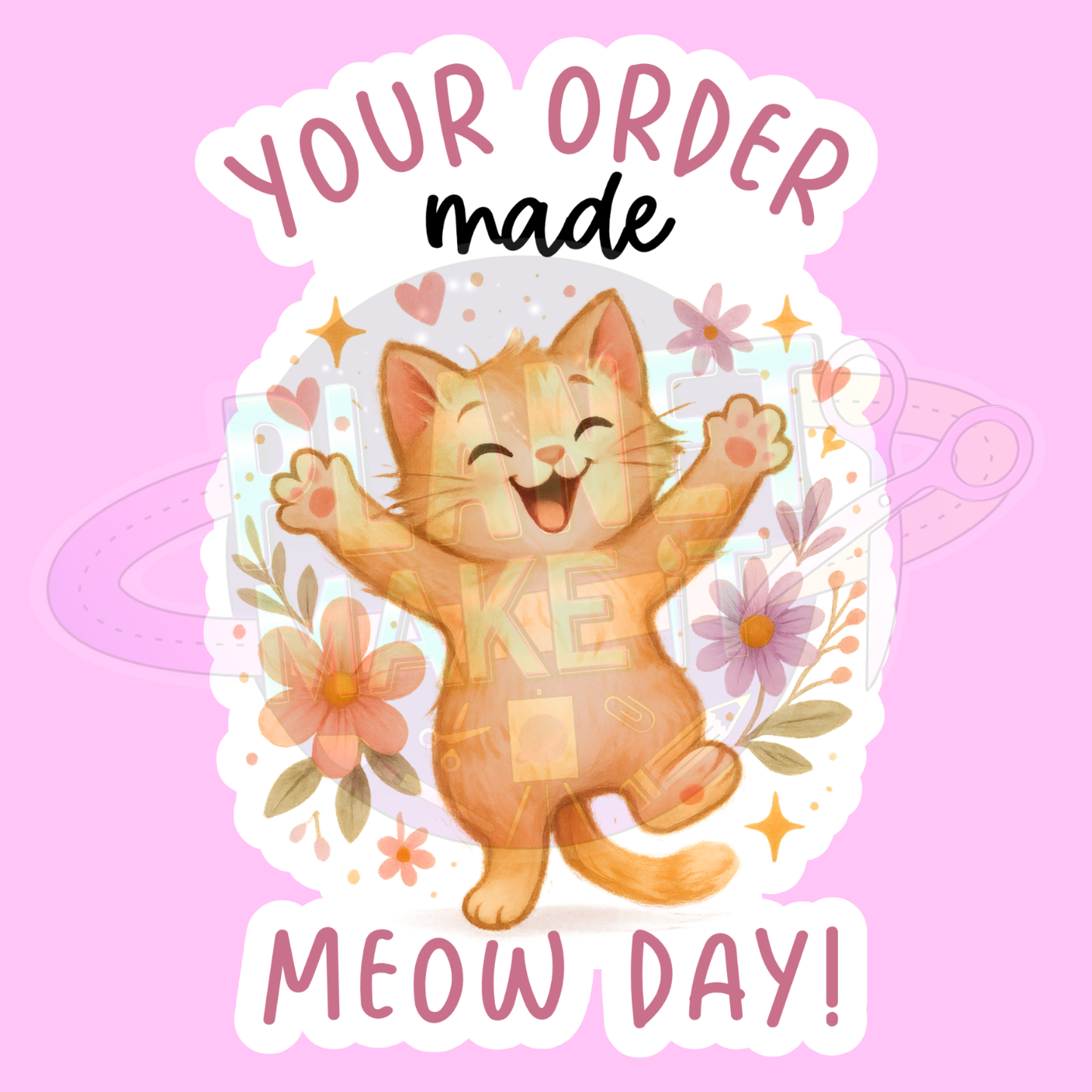 Small Business Meow Meow - Adhesive Decals