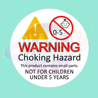 Warning Small Parts - Vinyl Sticker Labels