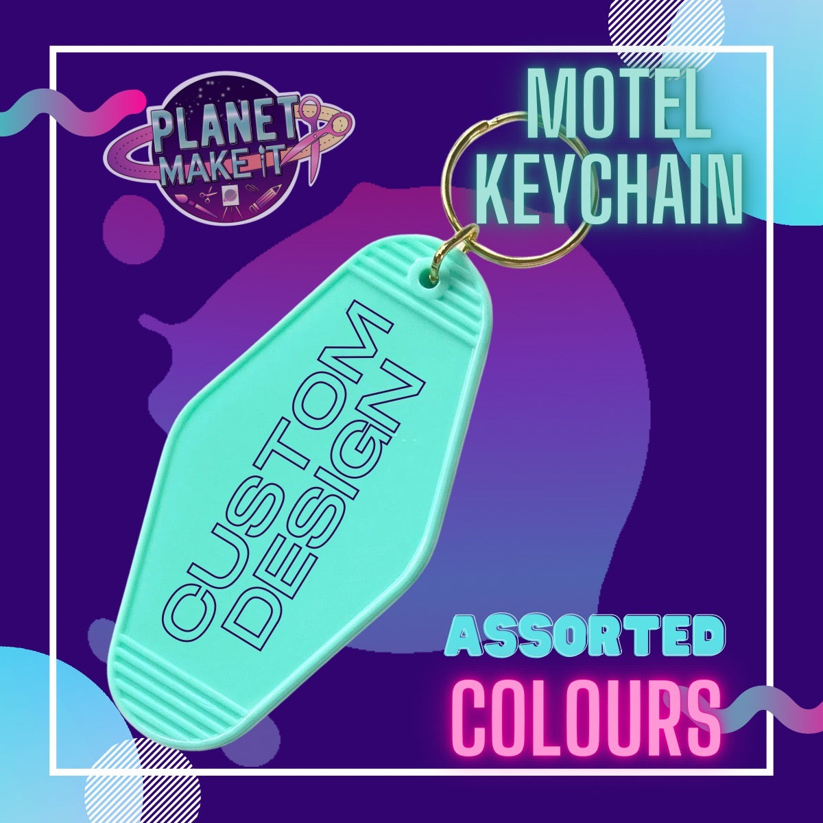 Custom Design - Motel Keychain