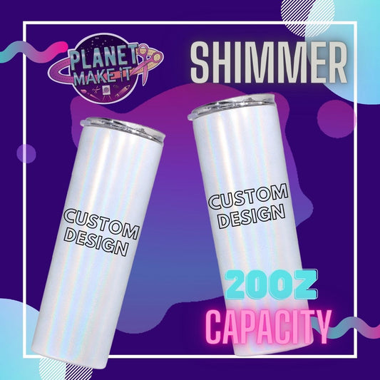 20oz Shimmer Stainless Steel Tumbler - Custom Design