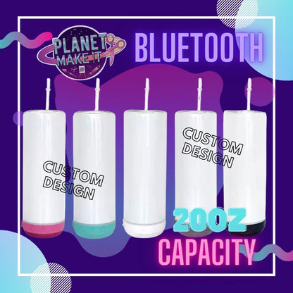 20oz Bluetooth Speaker Tumbler CUSTOM DESIGN