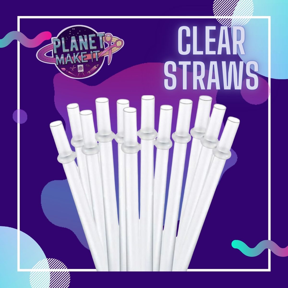 Straw Planet Straws 3pk – Planet Make It