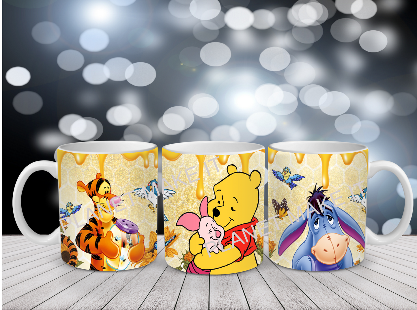 Yellow Bear & Friends - 12oz Ceramic Mug