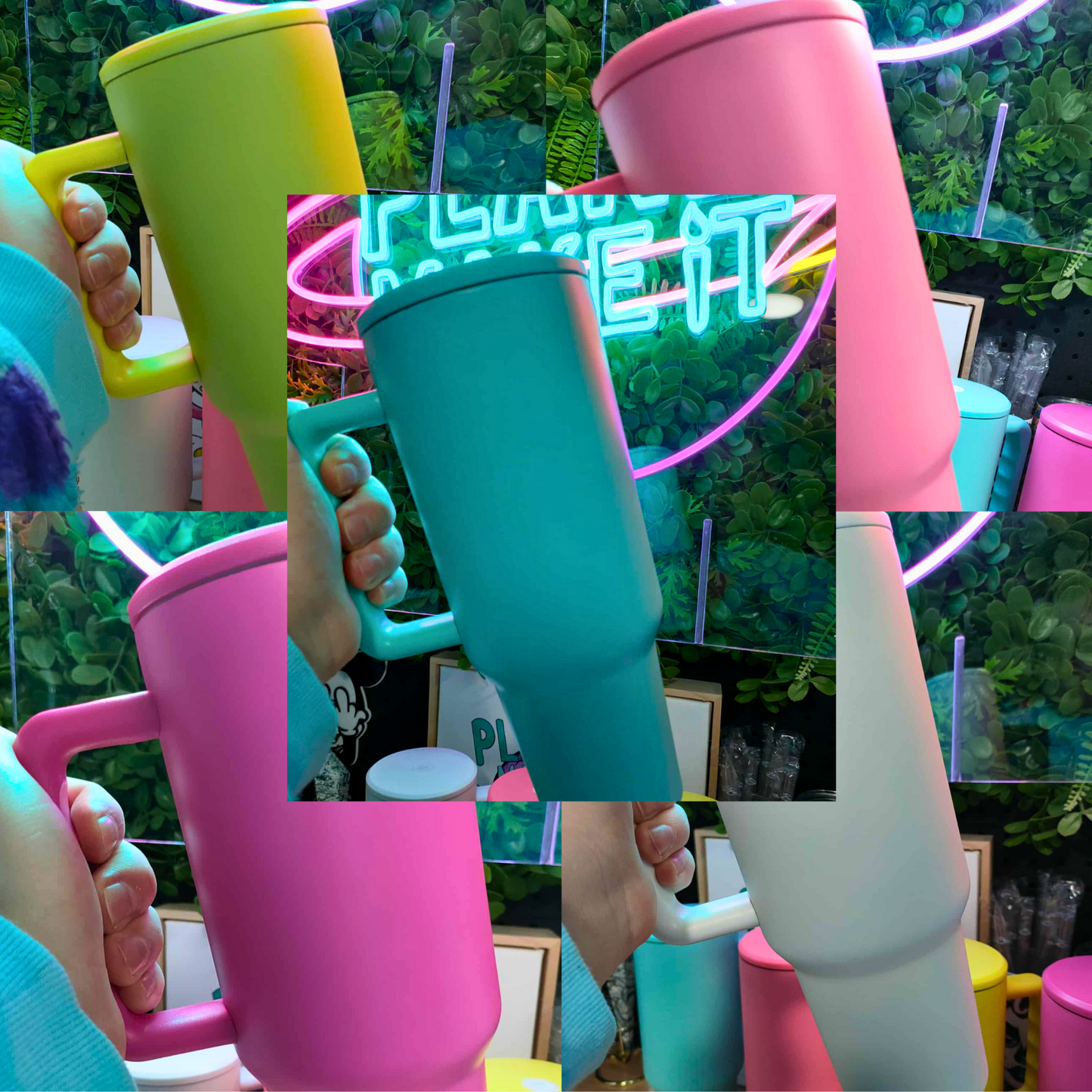 40oz Stainless Steel Tumbler - Custom Design 💎PASTEL POP💎