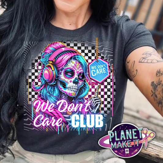 We Don't Care Club - Plush Hoodie