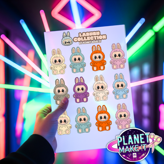 Labubu Character Stickers - Adhesive Decals