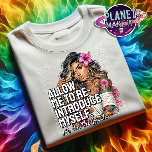 Hi I'm The Bitch Boho - Plush Hoodie