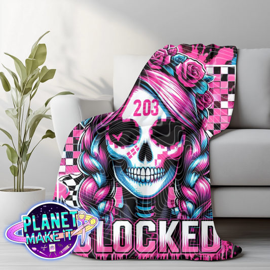 Blocked 203 - Plush Blanket
