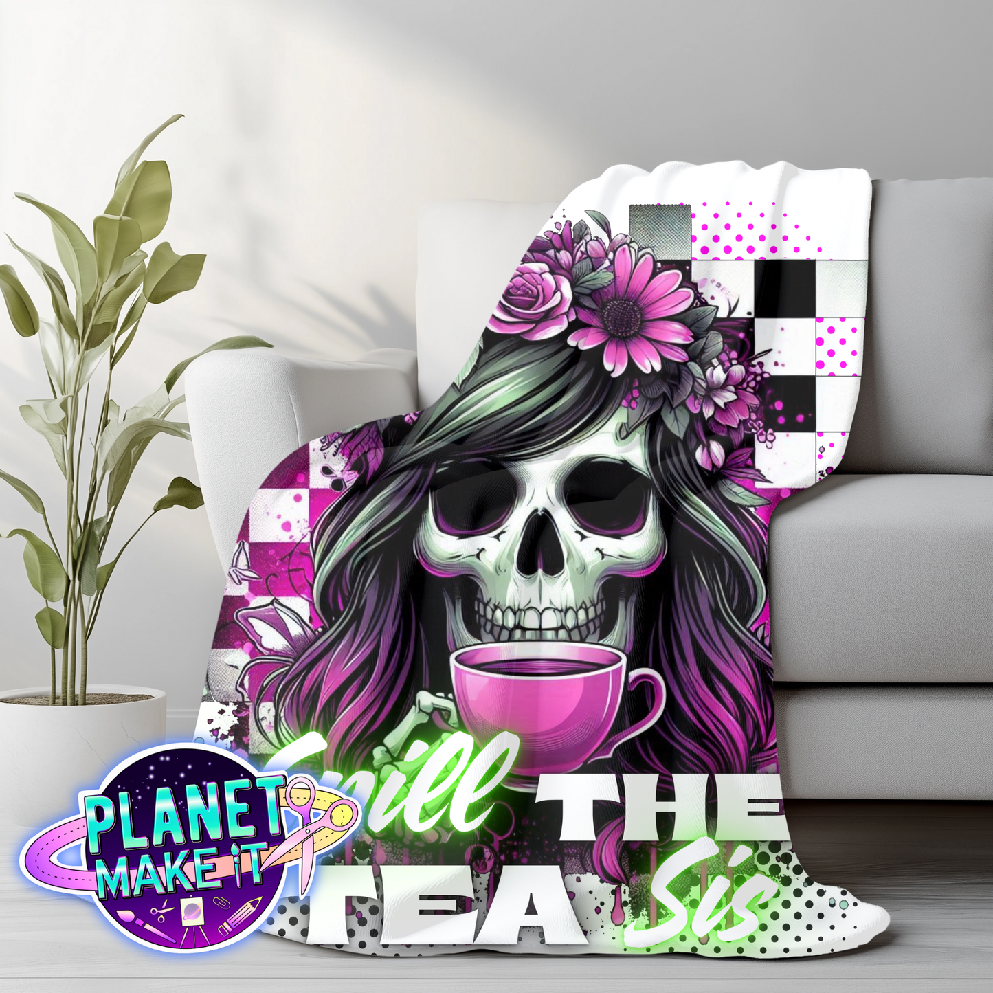 Spill The Tea Sis - Plush Blanket