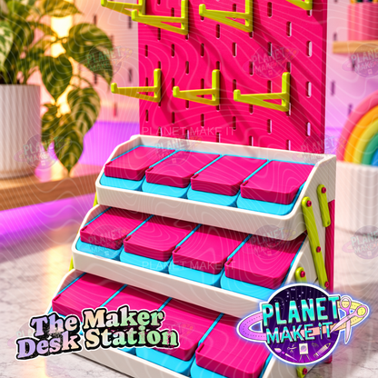 The Maker Desk Station | Modular Storage & Display Organizer