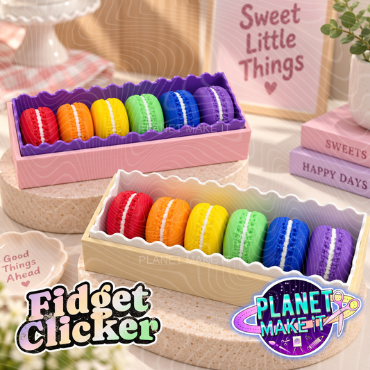 Rainbow Macaron Box - Sensory Clicker