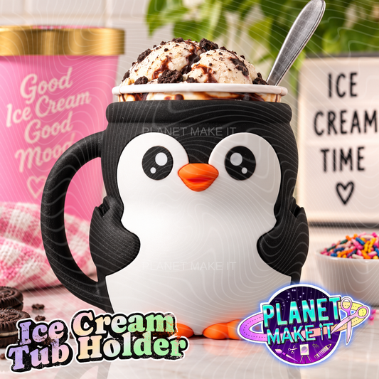 Pebbles The Penguin - Ice Cream Tub Holder