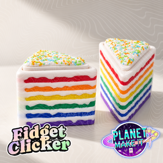 Rainbow Cake Slice - Sensory Clicker