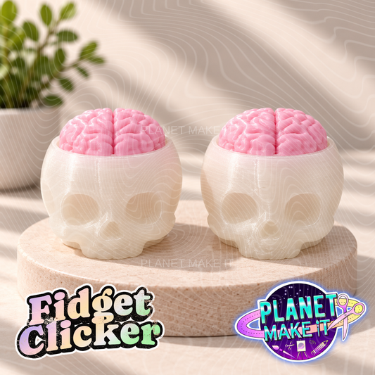 Skull & Brains - Sensory Clicker