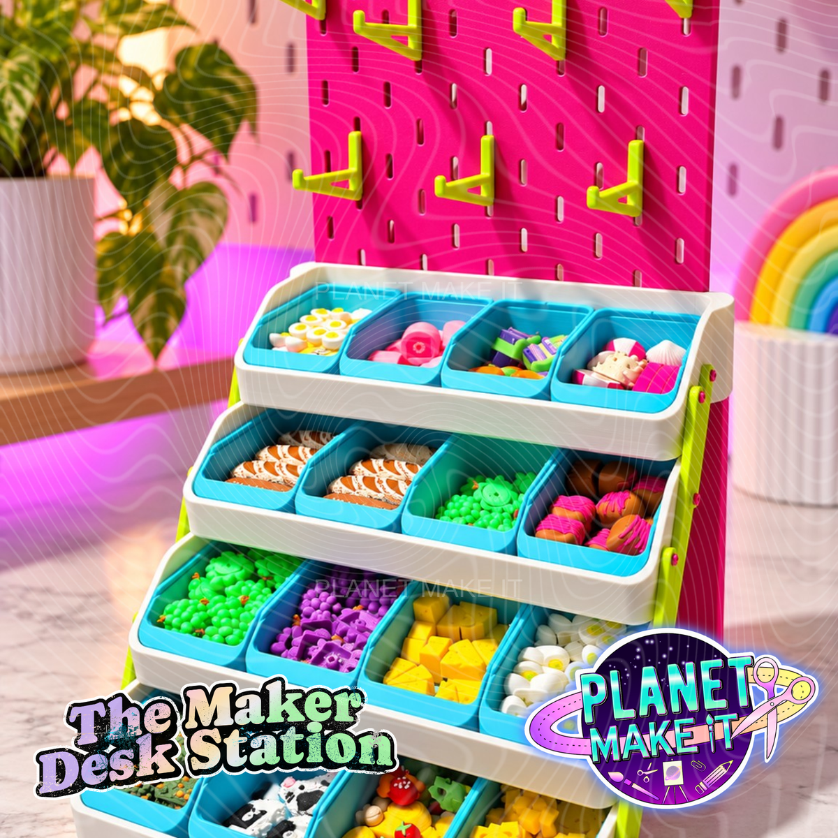 The Maker Desk Station | Modular Storage & Display Organizer