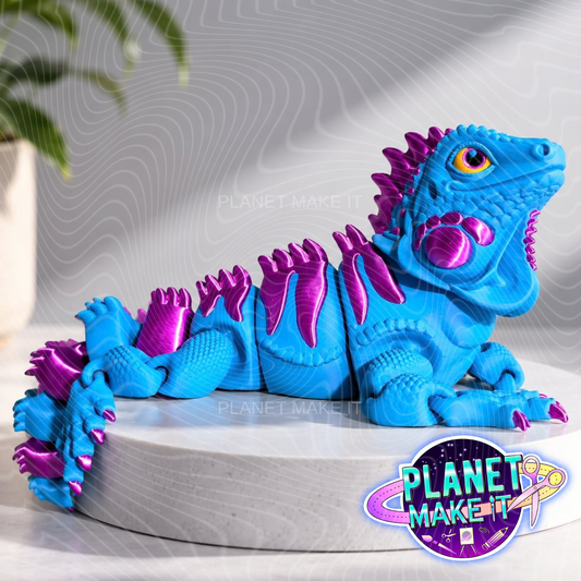 Blue Iguana - Articulated Sensory Fidget