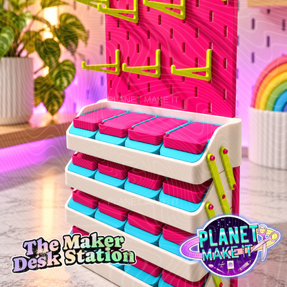 The Maker Desk Station | Modular Storage & Display Organizer