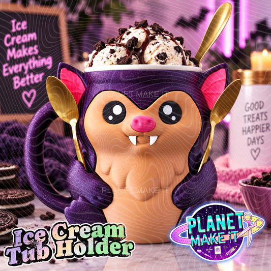 Brambles The Bat - Ice Cream Pint Holder