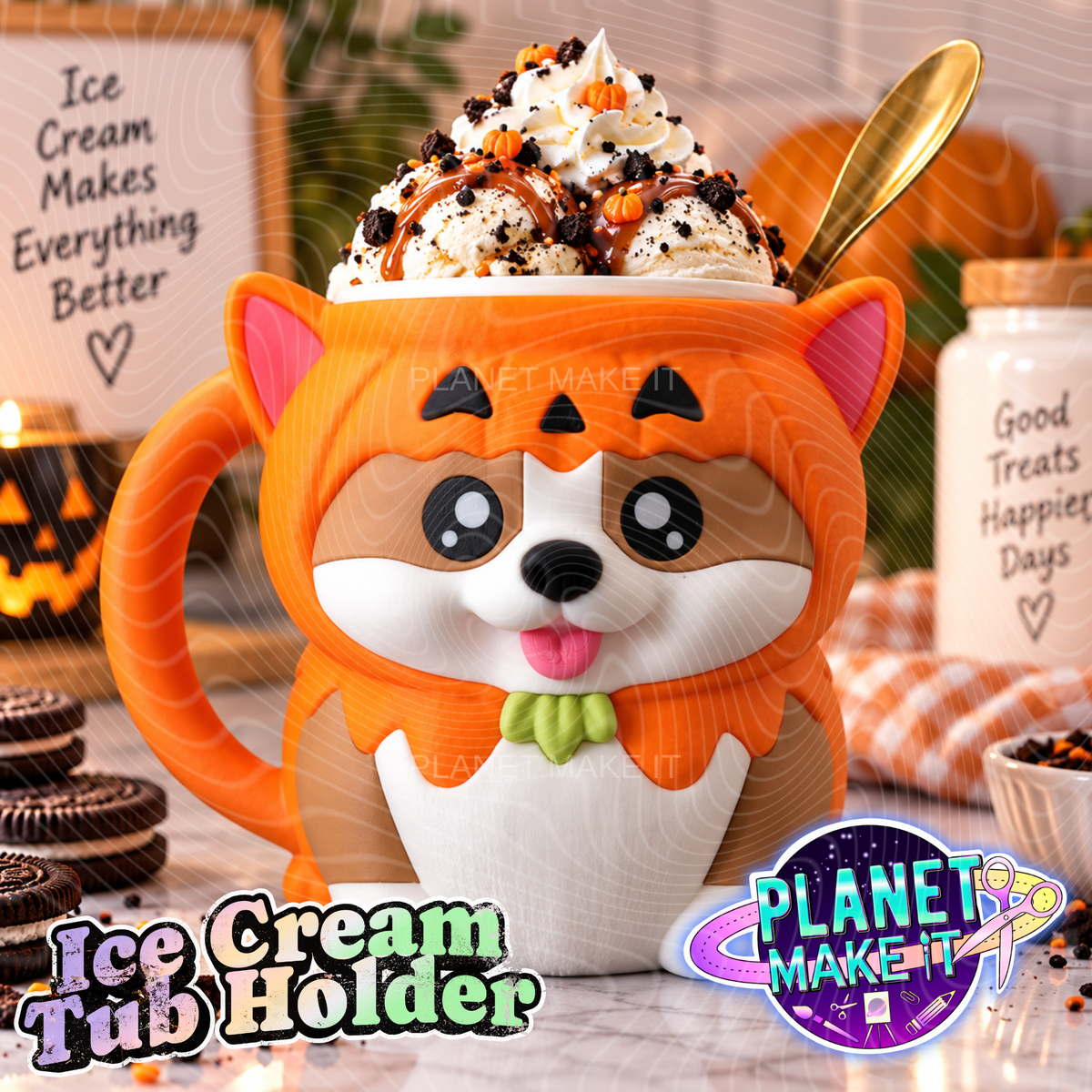Kevin The Corgi - Ice Cream Pint Holder