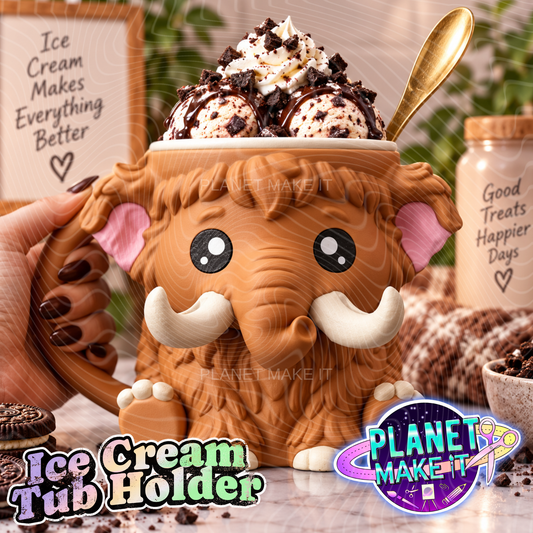 Mammuel The Mammoth - Ice Cream Pint Holder