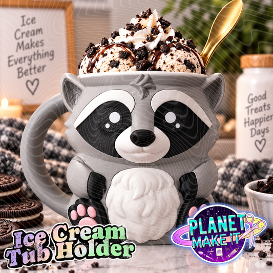 Rocky The Raccoon - Ice Cream Pint Holder