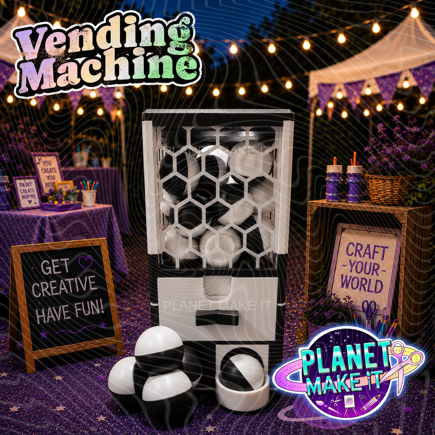 Planet Pop N Drop LITE Vending Machine© - Planet Make It