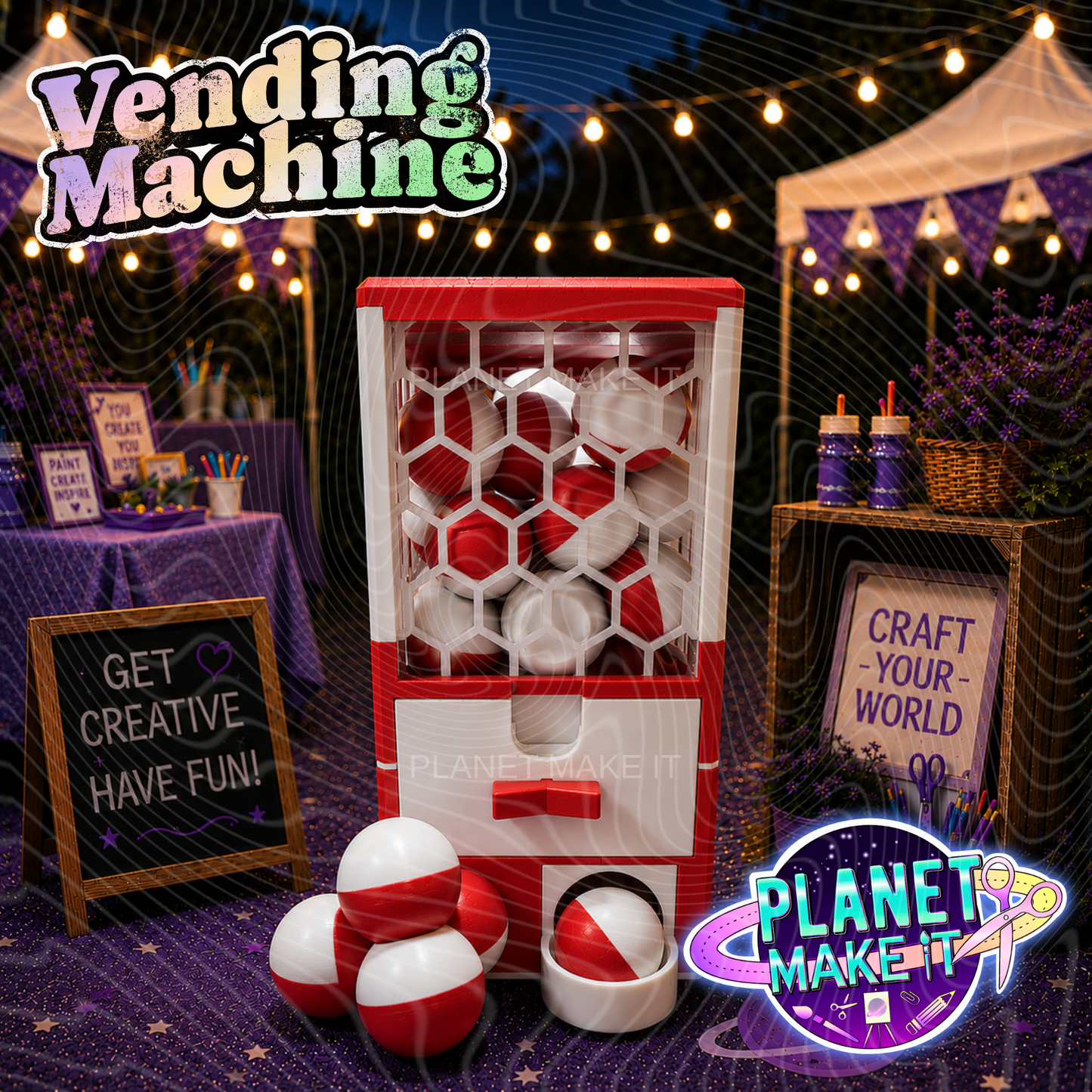 Planet Pop N Drop LITE Vending Machine© - Planet Make It