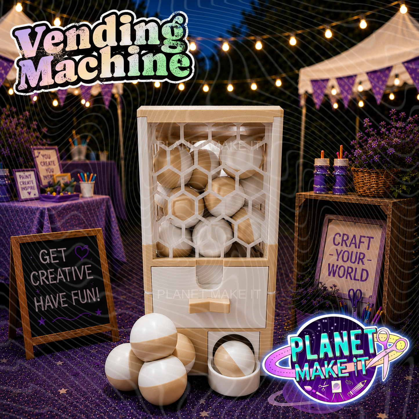 Planet Pop N Drop LITE Vending Machine© - Planet Make It