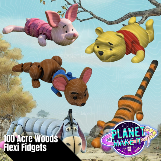 🌳🪵100 Acres Woods - 3D Flexi 🪵🌳