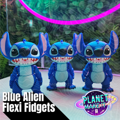 Blue Alien - Flexi Fidget