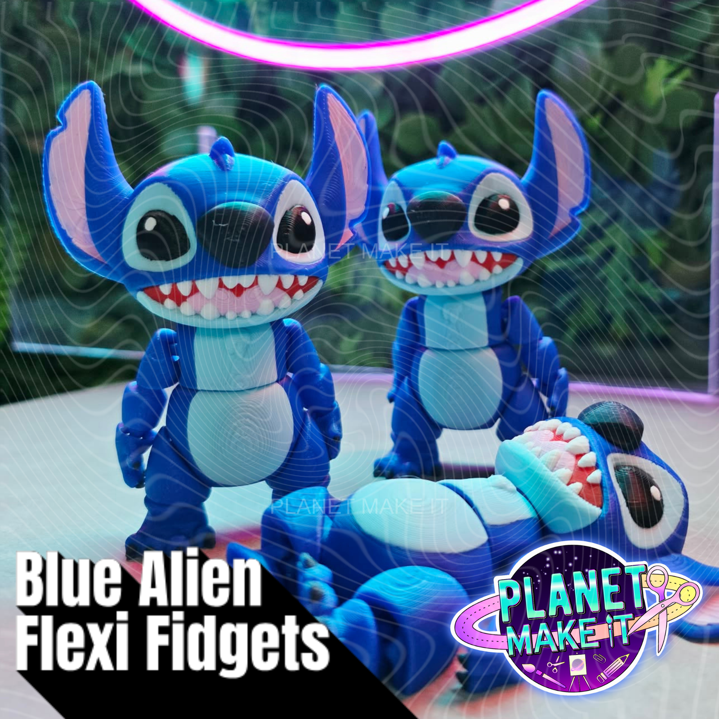 Blue Alien - Flexi Fidget