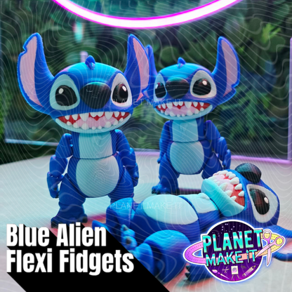 Blue Alien - Flexi Fidget