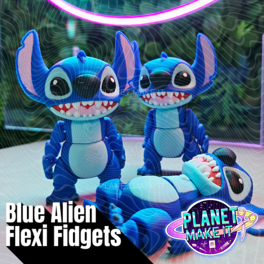 Blue Alien - Flexi Fidget