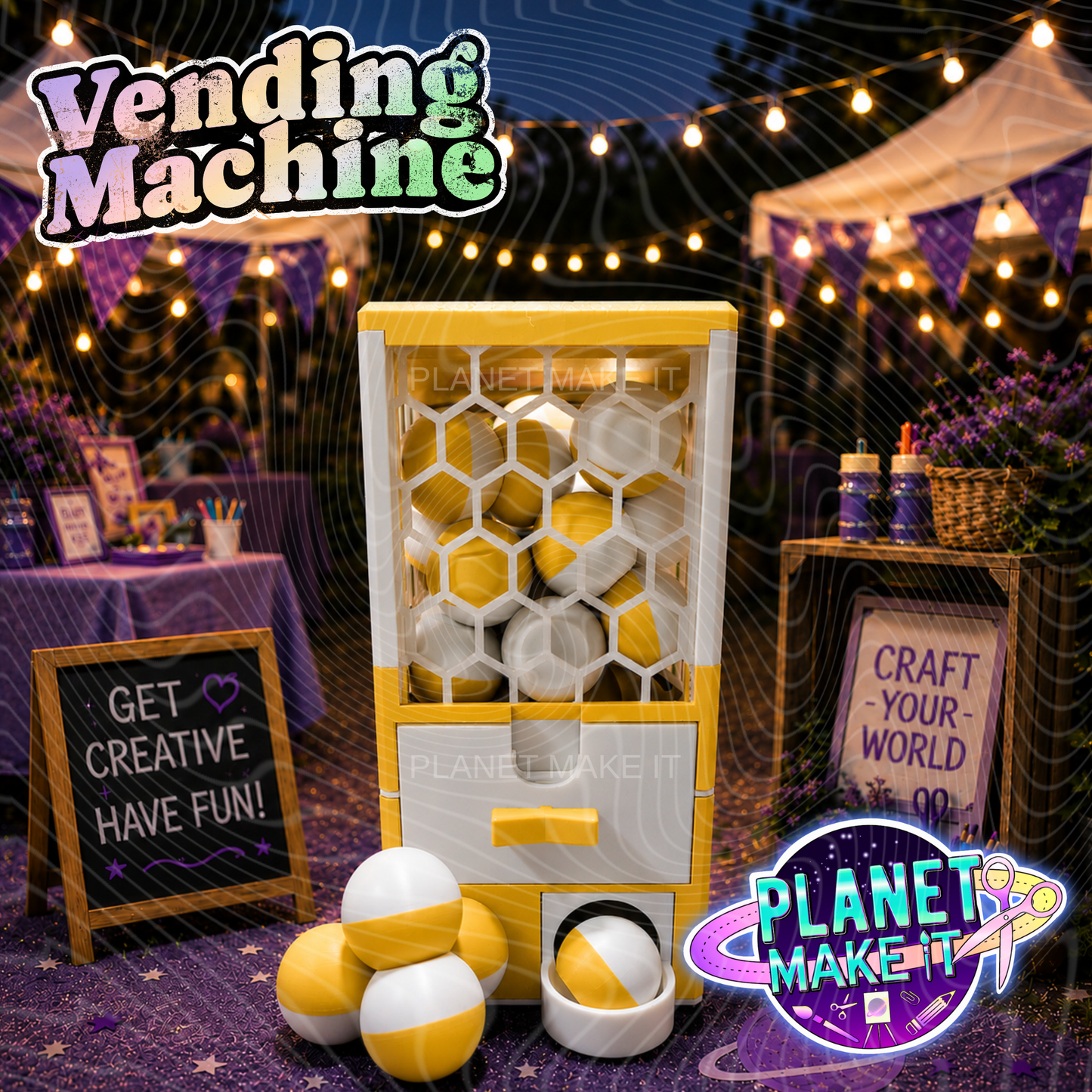 Planet Pop N Drop LITE Vending Machine© - Planet Make It