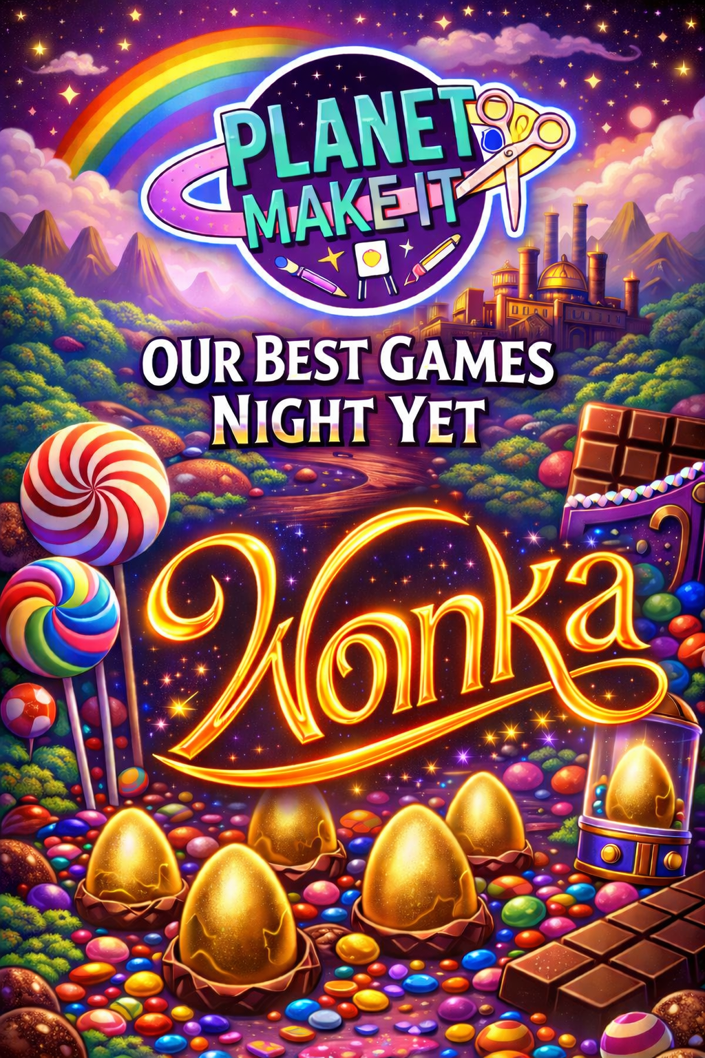 Planet Make It - Wonka Games Night 🍫⭐ VERY LIMITED BOXES