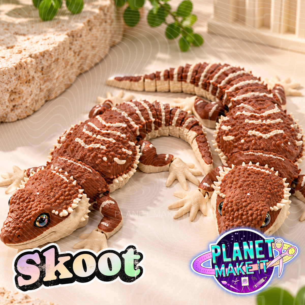 Skoot The Bearded Dragon - Articulated Sensory Fidget