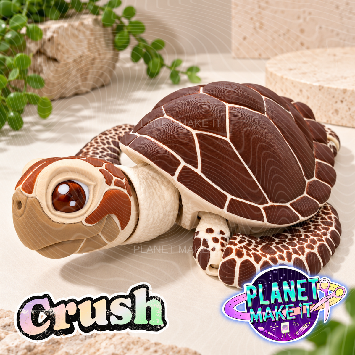 Crush The Sea Turtle - Articulated Sensory Fidget