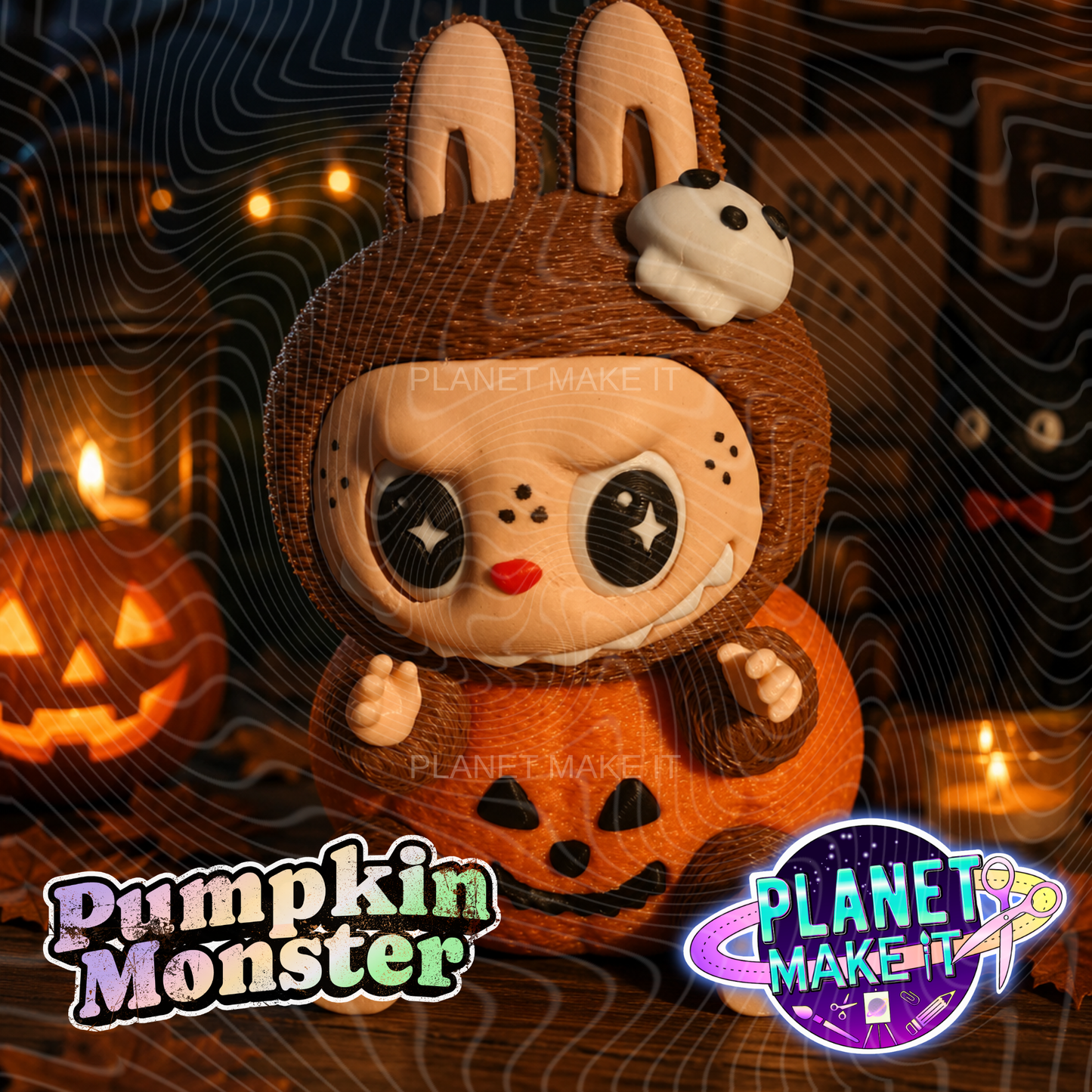 🎃 Cute Pumpkin Monster (MEGA Version) - 3D Character 🎃