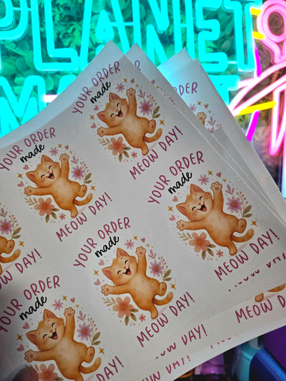 Small Business Meow Meow - Adhesive Decals