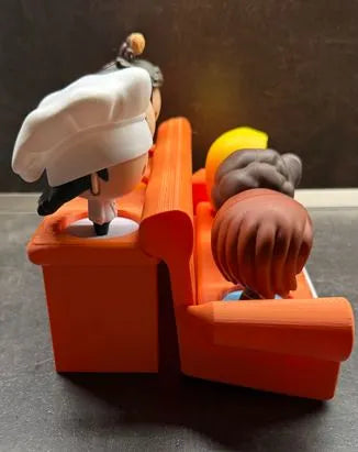 FRIENDS Couch Display – 3D Printed (Fits McDonald’s Character Toys)