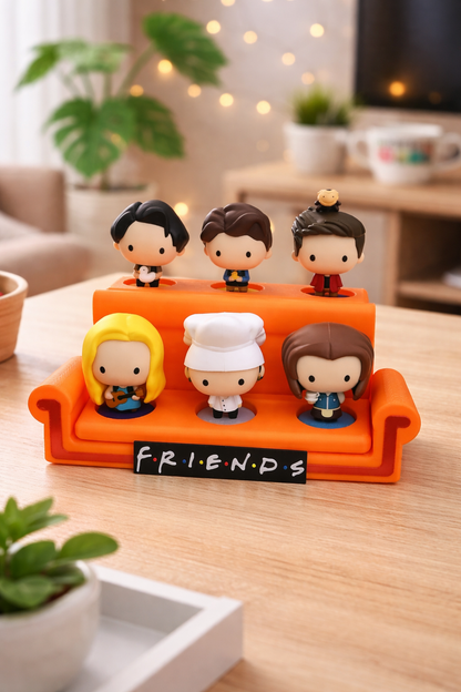 FRIENDS Couch Display – 3D Printed (Fits McDonald’s Character Toys)