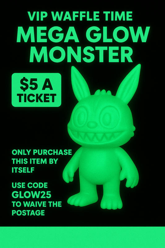Glow In The Dark 3D Monster MEGA - Waffle