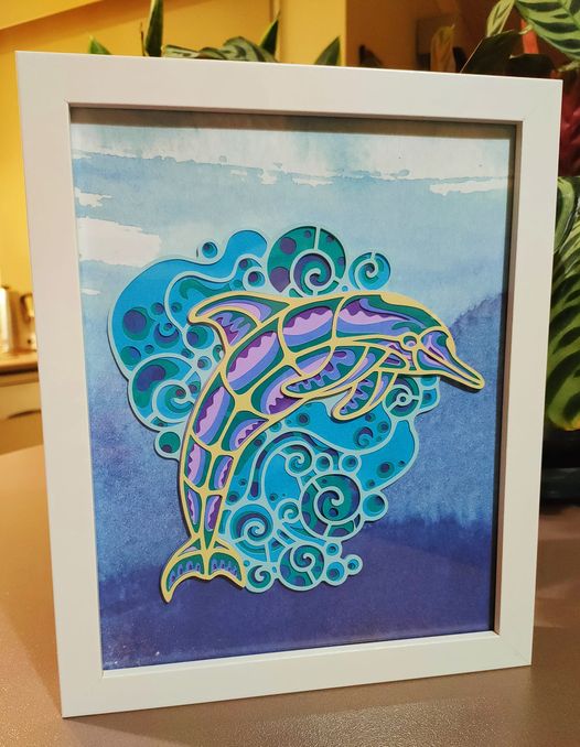Dolphin - 3D Handmade Wall Art